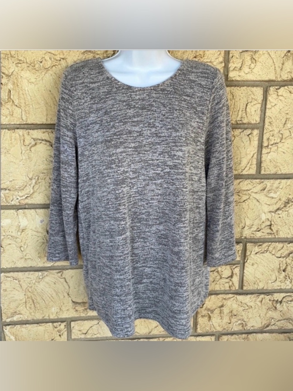 market & spruce Tunic Sweater Gray Stitch Fix Oversize Small
